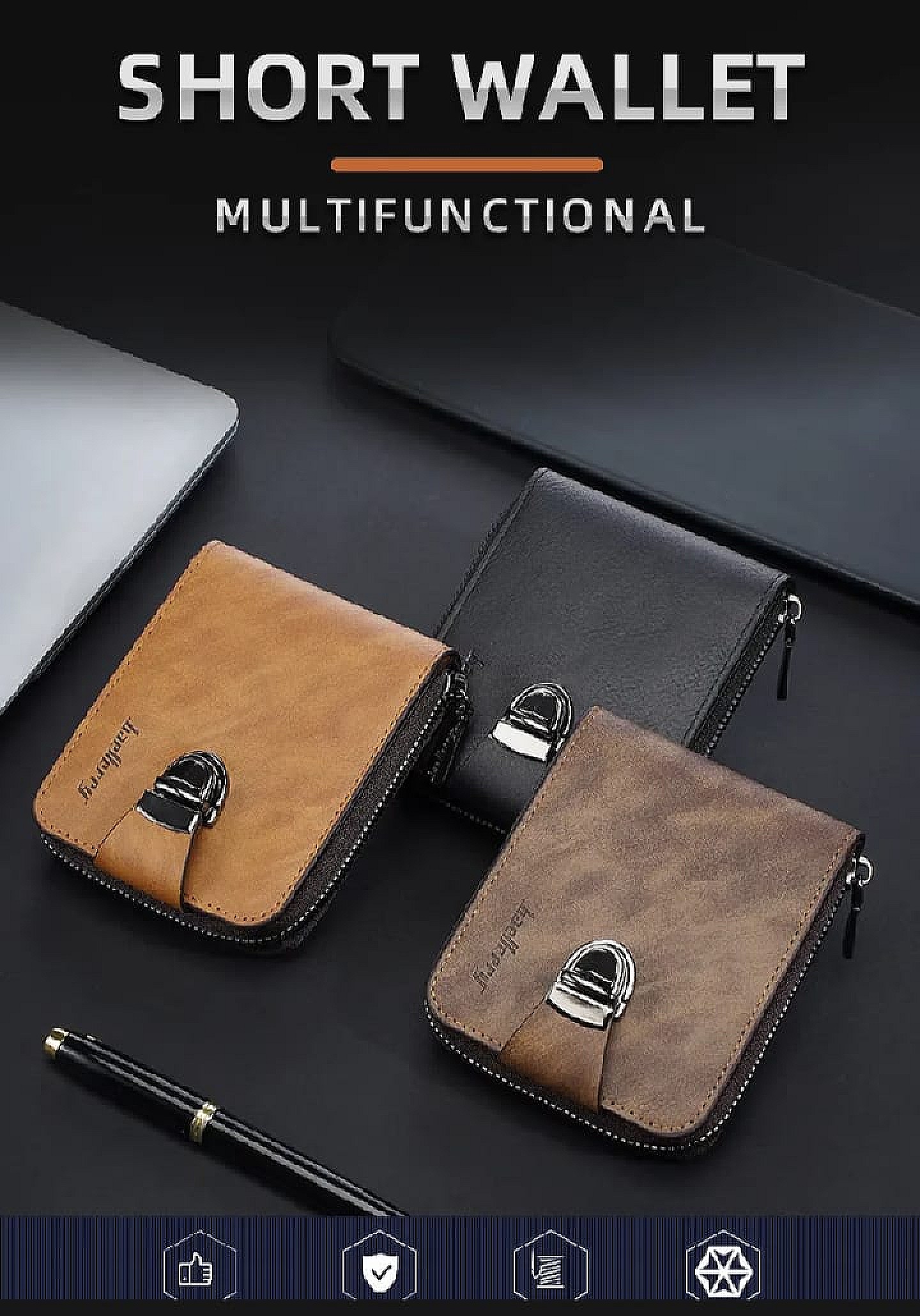 Short Wallet Multifunctional Banner