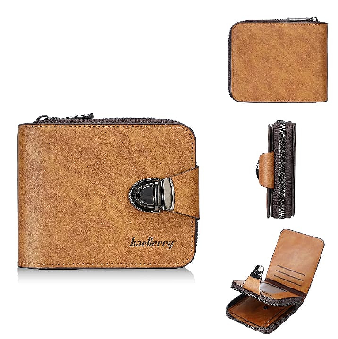 Premium Leather Wallet - Light Brown